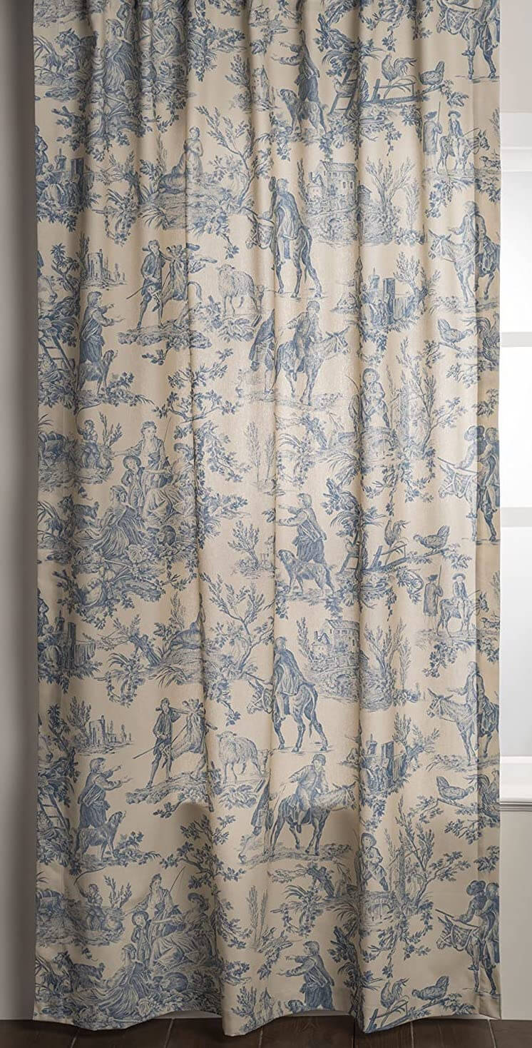 Maison d' Hermine Blue Toile Panel $55.99