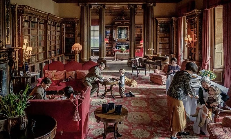 the Downton Abbey library