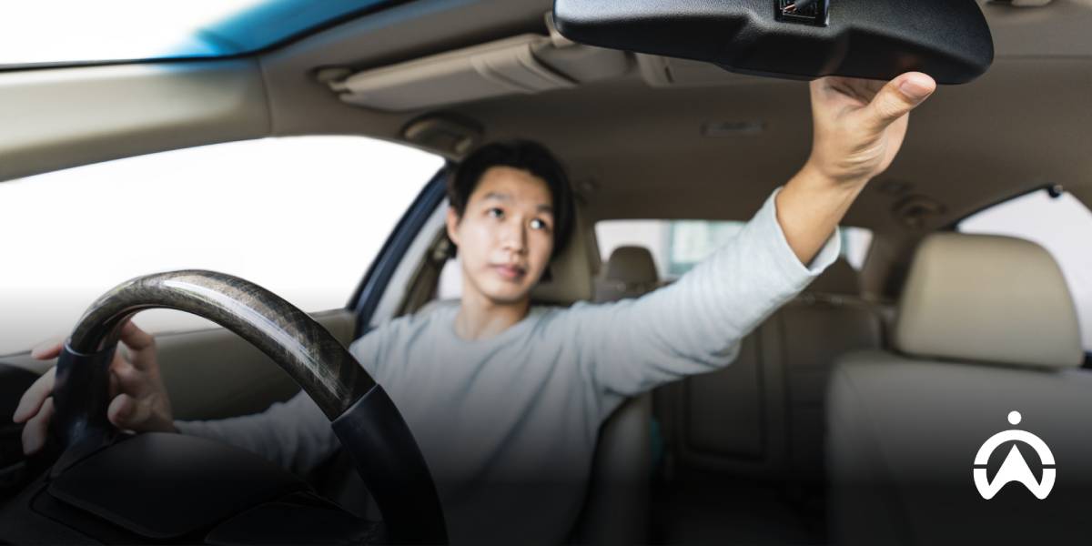 มุมที่ติดกล้องหน้ารถ เห็นคนขับชัดเจน