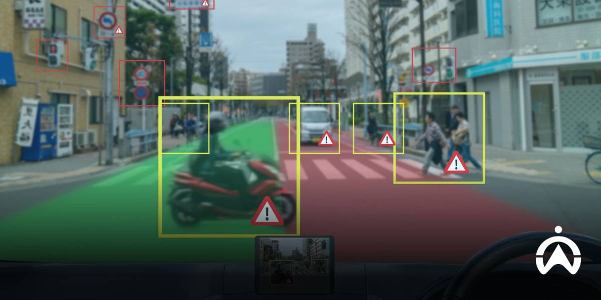 กล้อง AI กำลังแจ้งเตือนเมื่อรถอยู่ใกล้วัตถุอื่นเกินไป