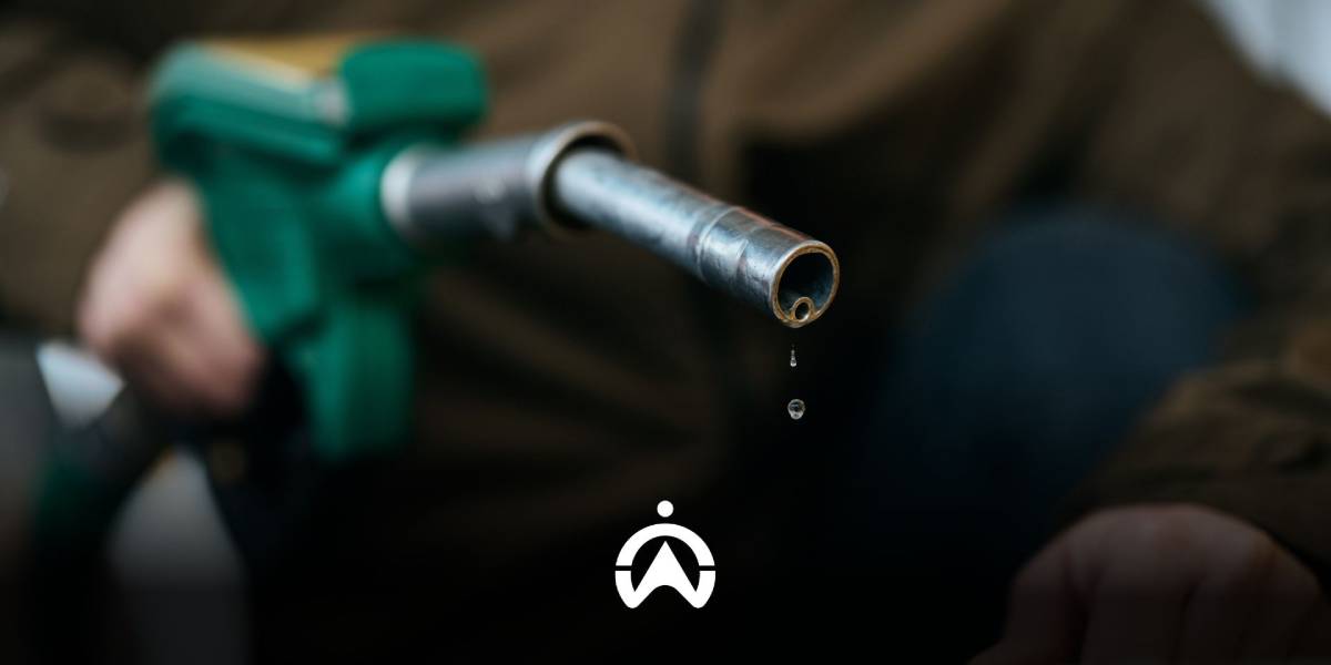 หยดน้ำมันจากหัวจ่ายน้ำมัน