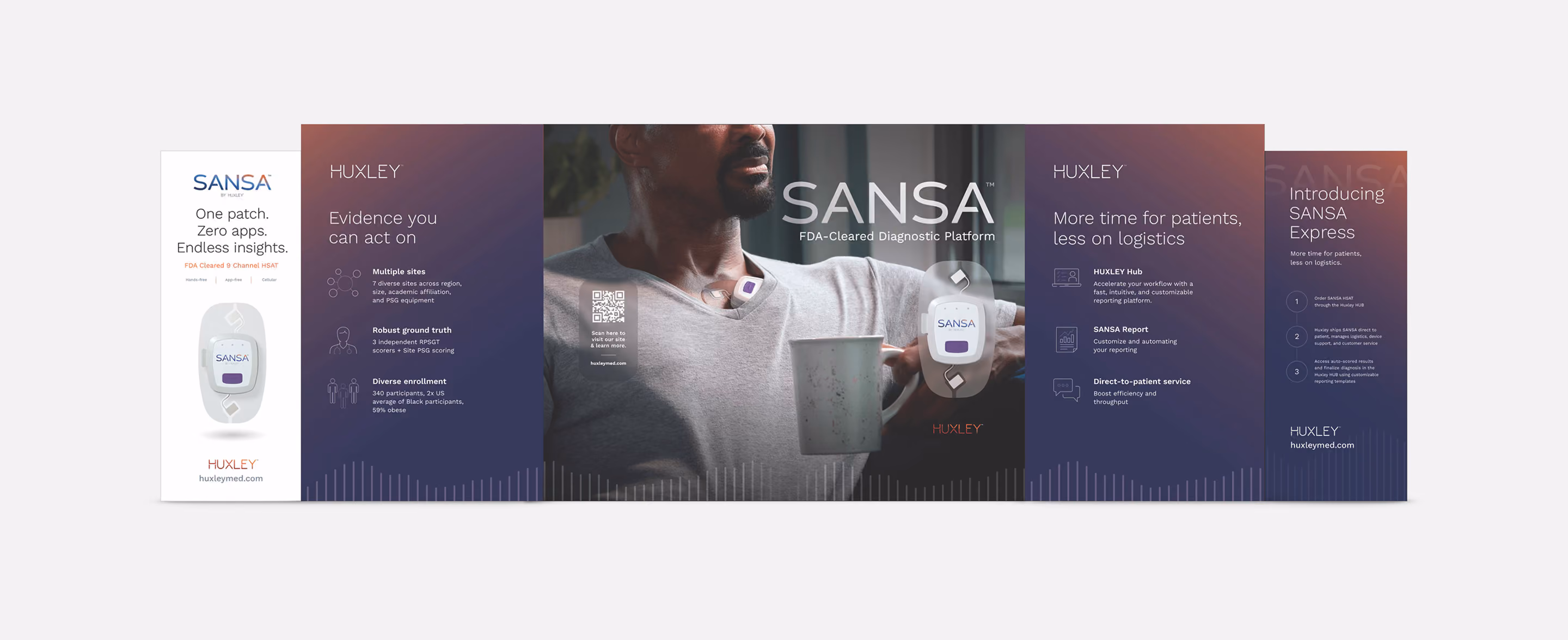 SANSA tradeshow booth with a central product backdrop and branded side banners