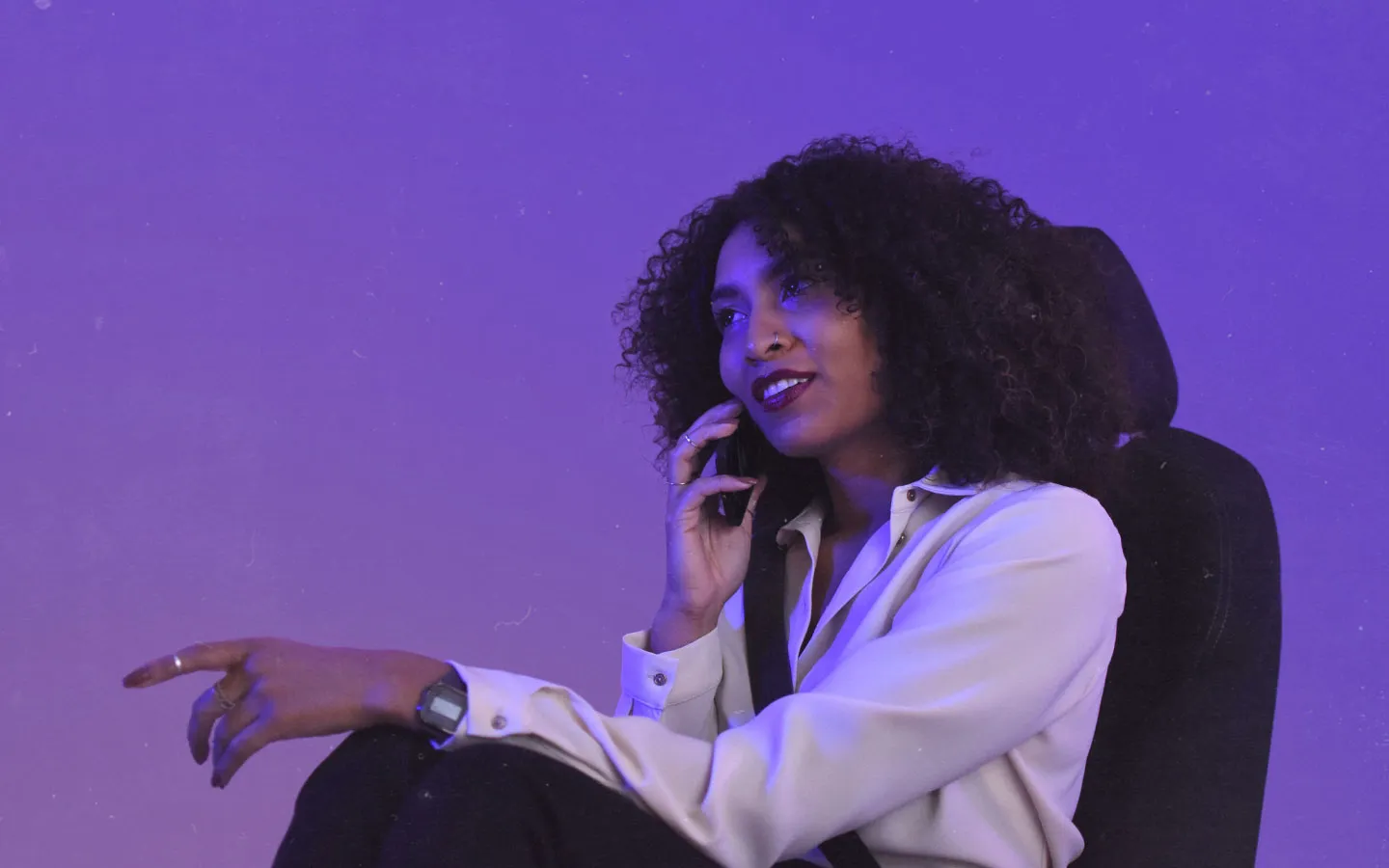 Women speaking on the phone