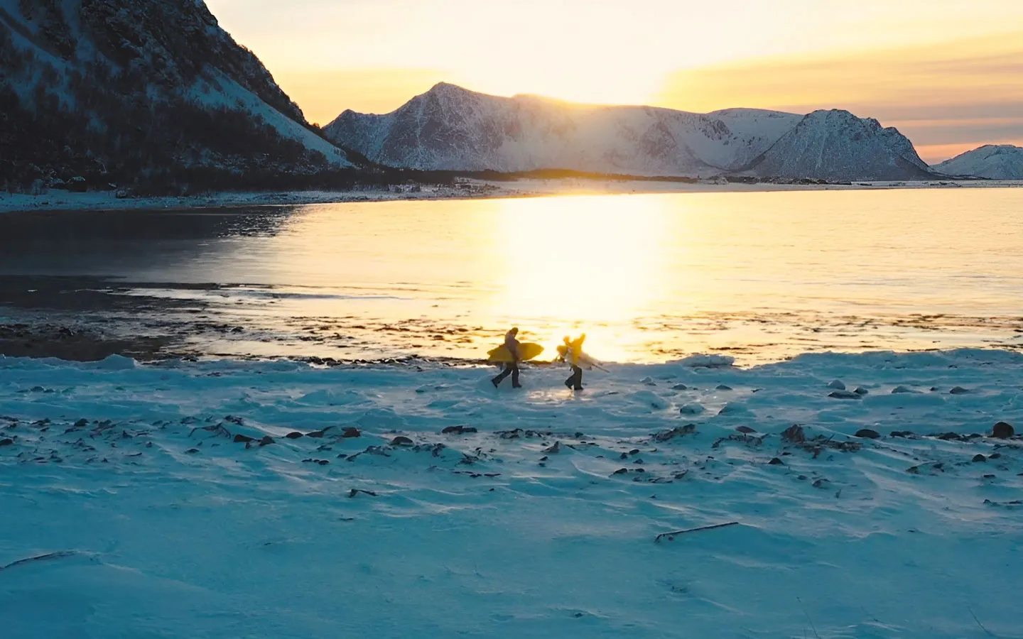 Sunset in the artic