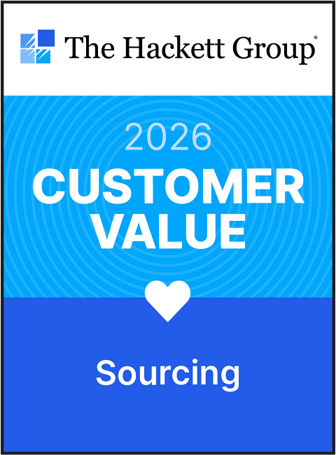The Hackett Group Customer Value Badge 2026, Sourcing