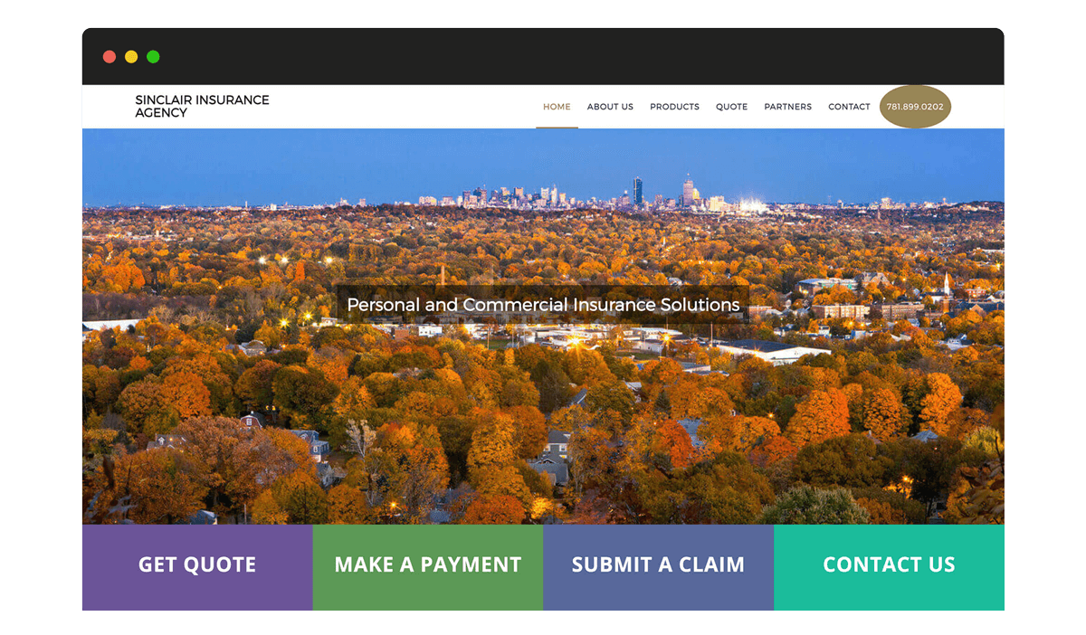 sinclair home banner image