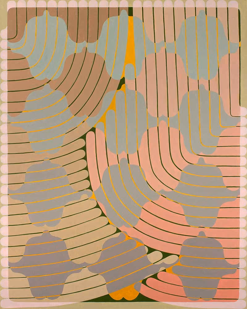 Gray Hour, Acrylic on linen over panel, 40x32 inches, 2021