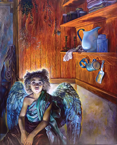 Portrait of an Angel, 1984 oil on linen 60 x 48 in