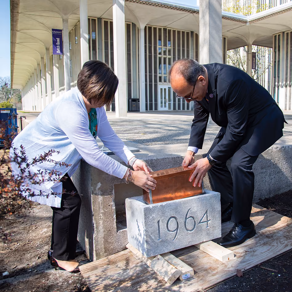 Fall 2022 Time Capsule Buried Once Again at Dutch Quad