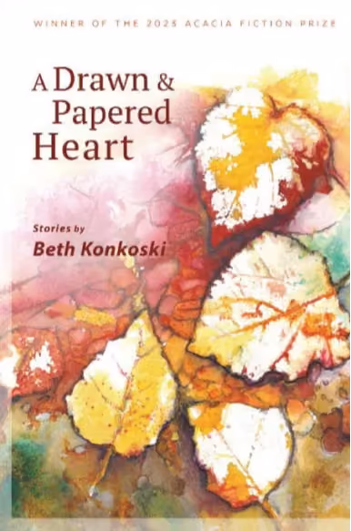 The cover of "A Drawn & Papered Heart" by Beth Konkoski