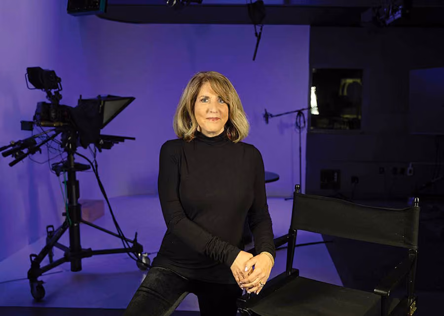 Sharon Potoker Liese in a film studio