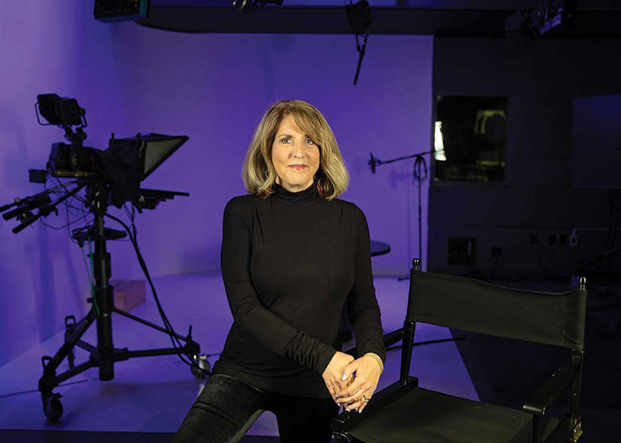 Sharon Potoker Liese in a film studio