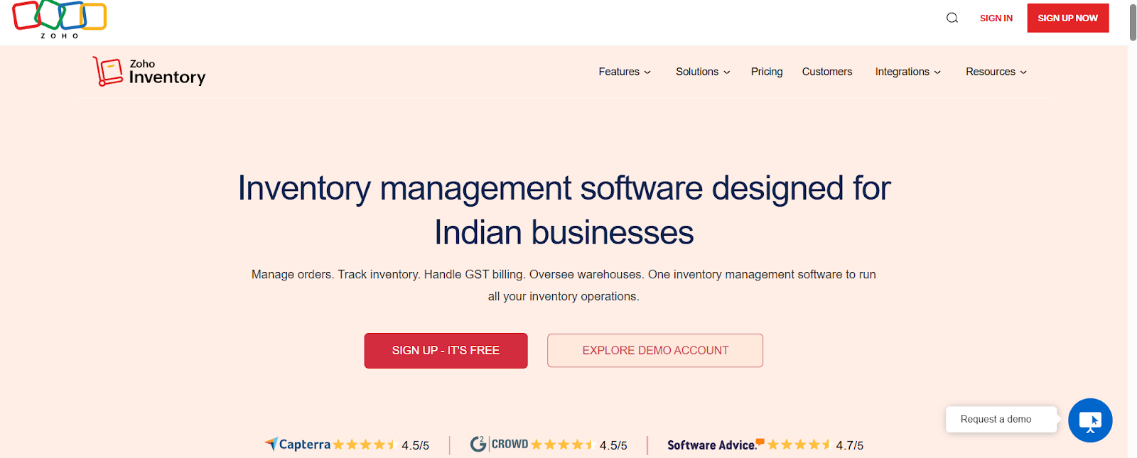Zoho Inventory