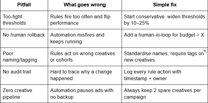 Common Pitfalls