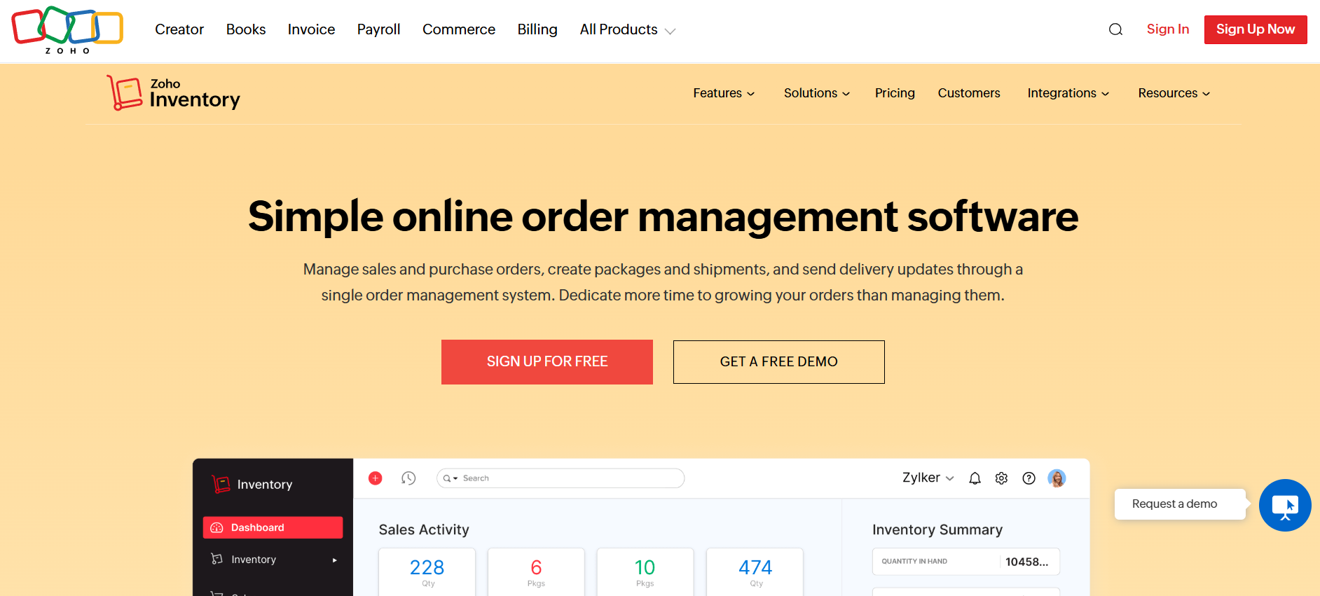 Zoho Inventory