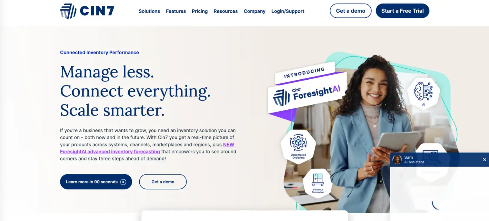 Omnichannel commerce solution platform- CIN7 dashboard