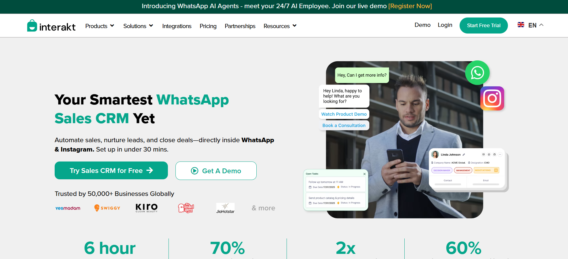 Interakt WhatsApp CRM Alternative