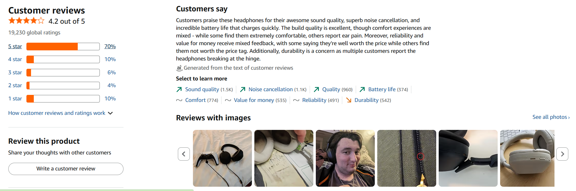 Customer reviews image