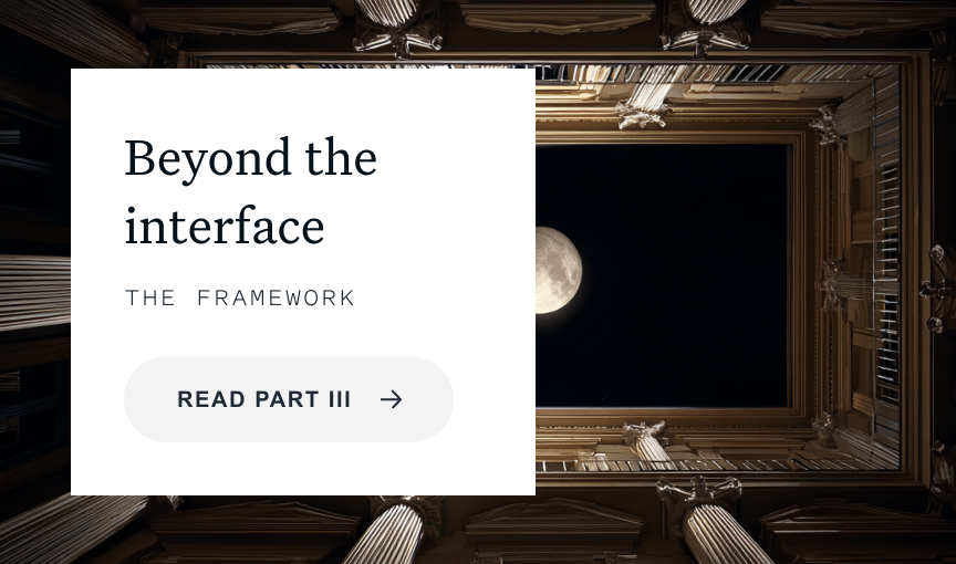 a linked card with a view of the moon imagery for Beyond the Interface article