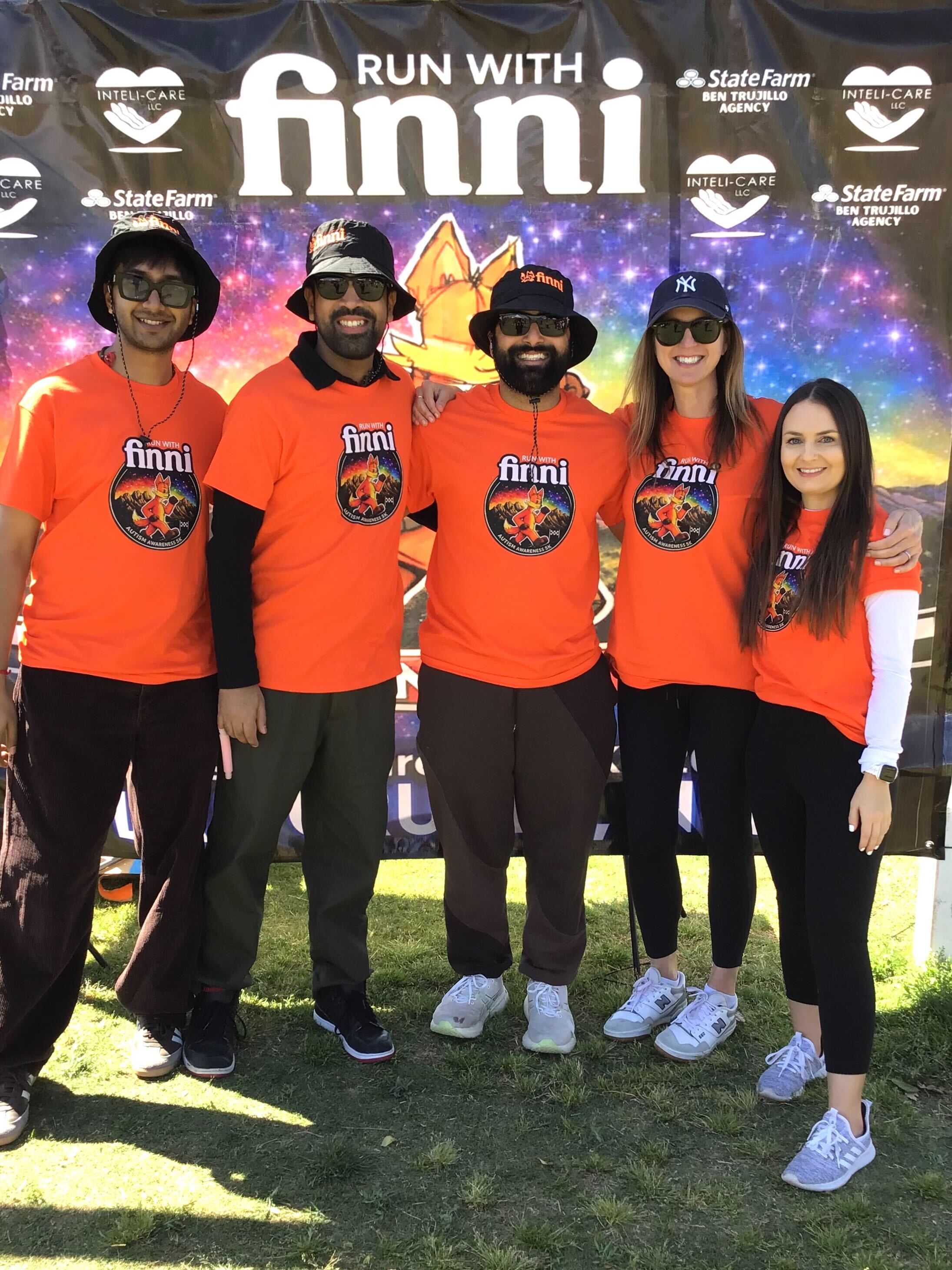 The Finni team together at a company event