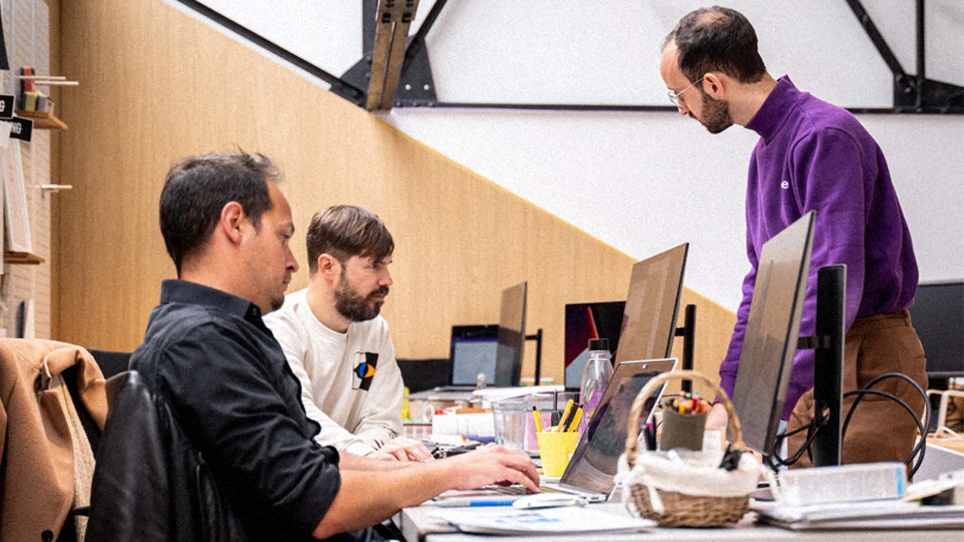 Context of a computer showing research