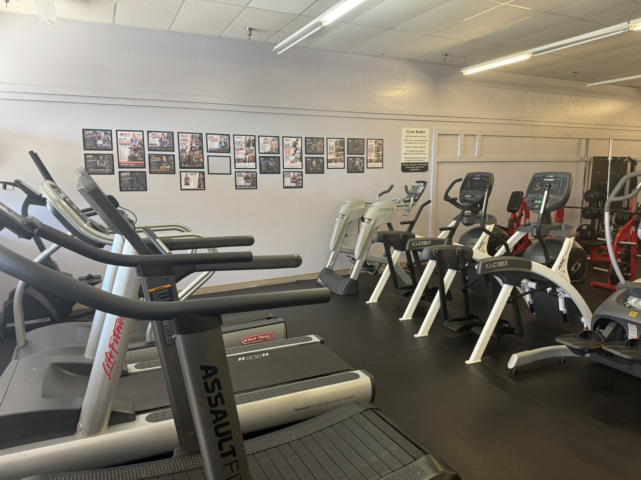 Cardio space at Edge Fitness