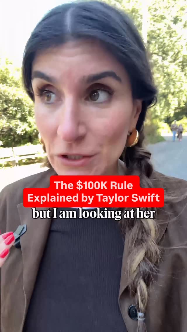 Taylor’s first bill took 17 years. Her second? Just 2. That’s the $100K Rule in action… once the machine is built, your money snowballs ❄️ 💰