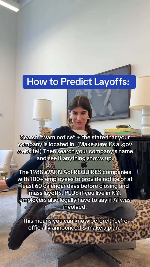 Layoffs suck. Over 60,000 jobs have been cut recently—but seeing one coming gives you the ability to prepare. Use this hack to stay one step ahead.