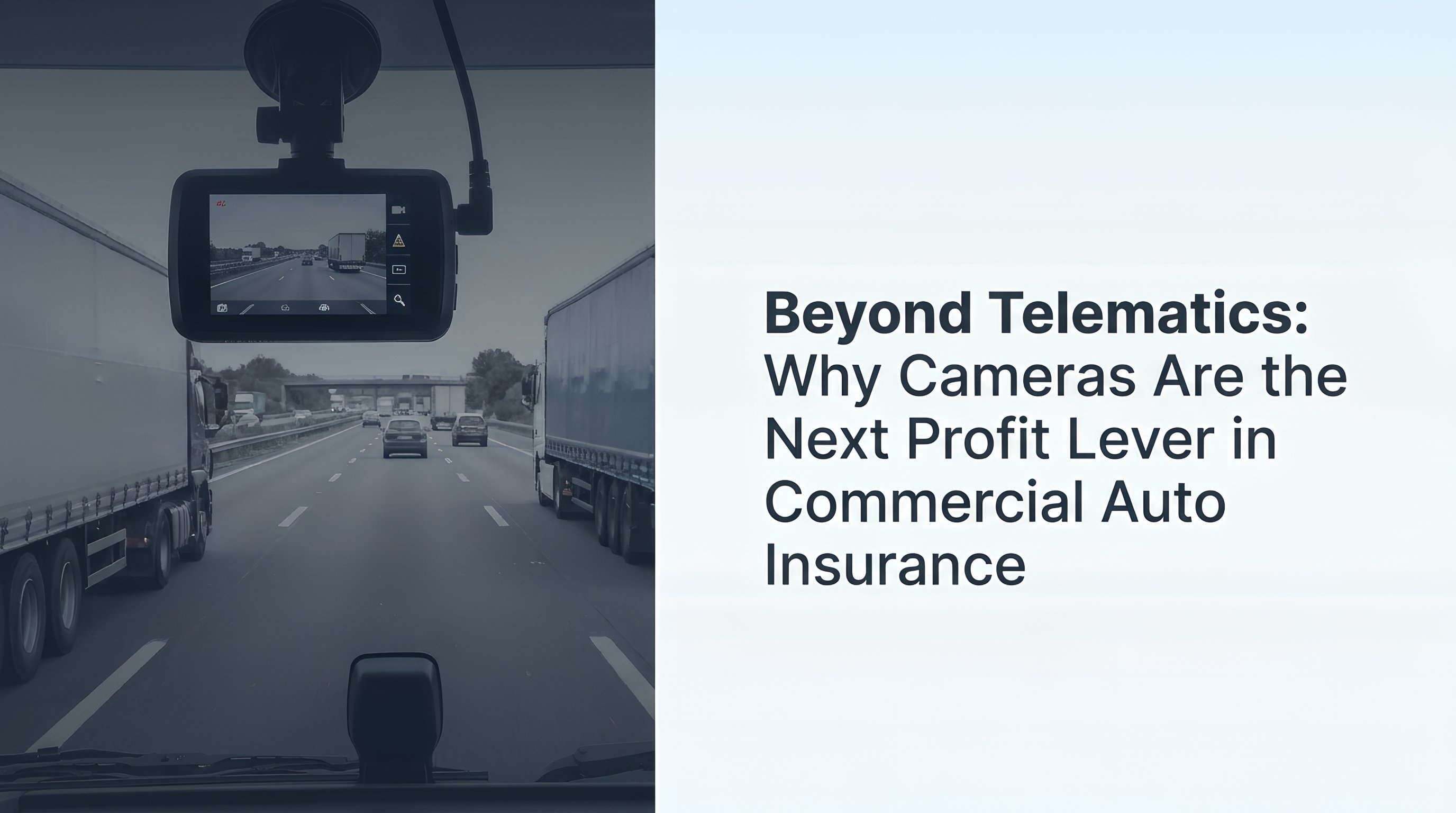Beyond Telematics: Why Cameras Are the Next Profit Lever in Commercial Auto Insurance