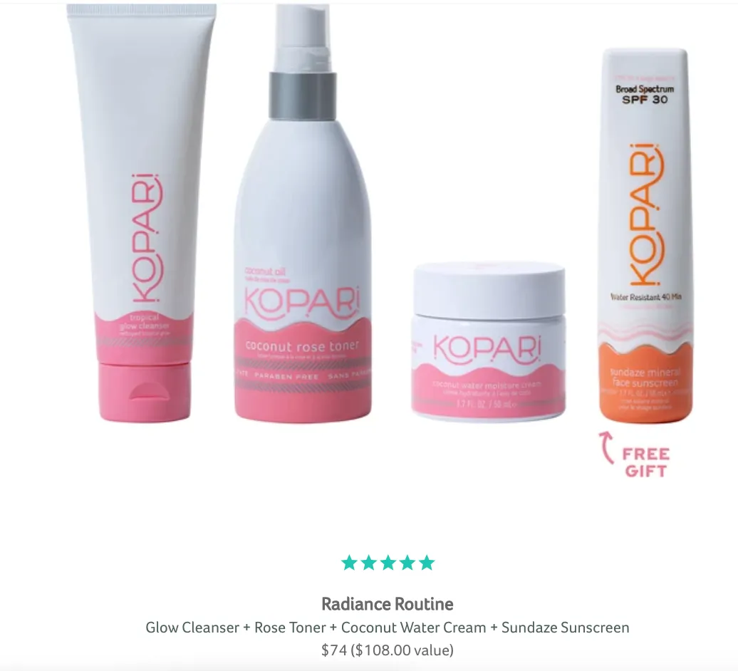 Kopari Radiance Routine bundle