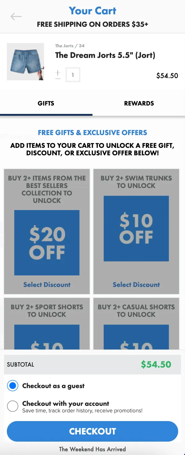 Upselling Example
