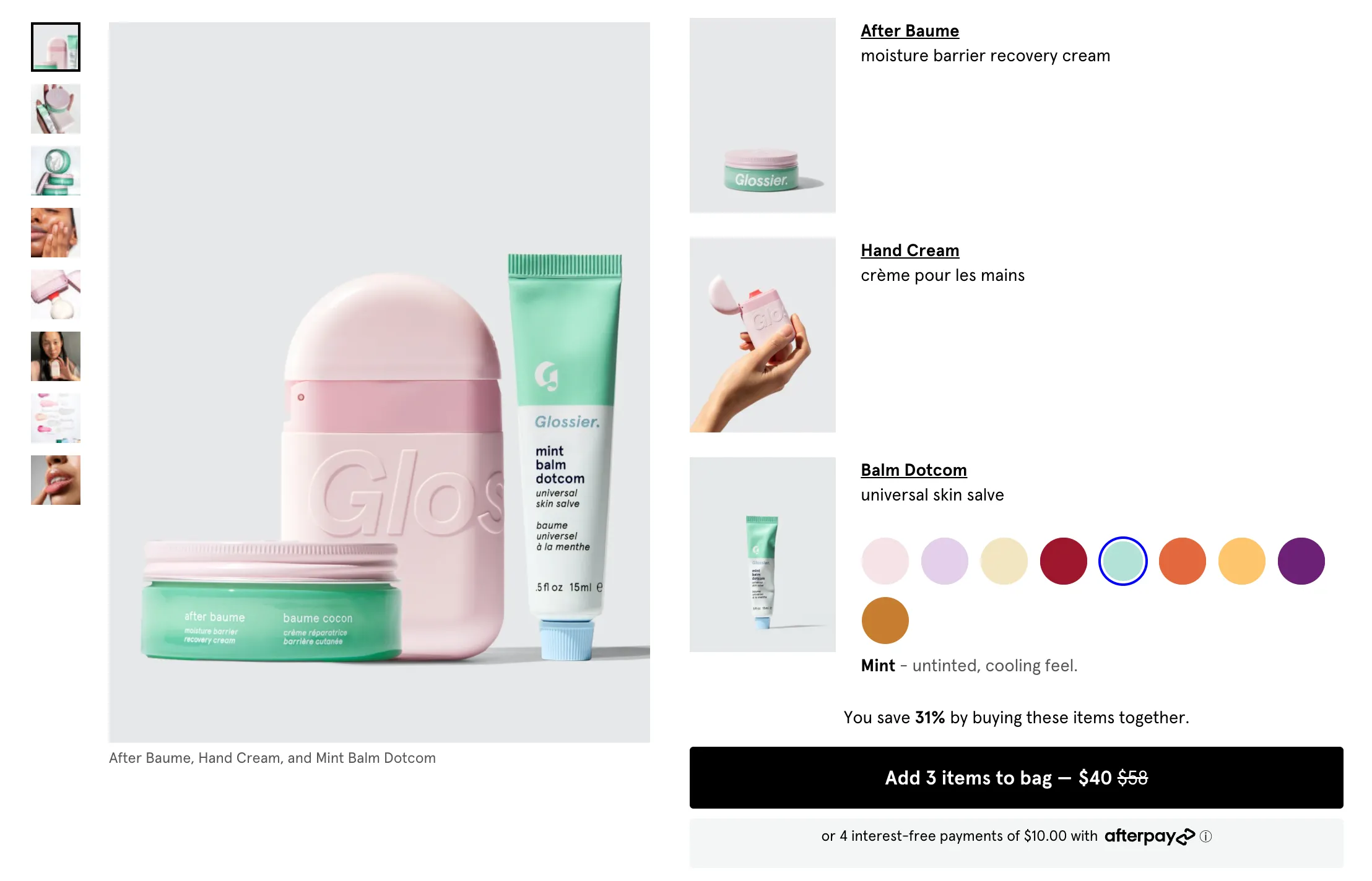 Bundle Pricing DTC example