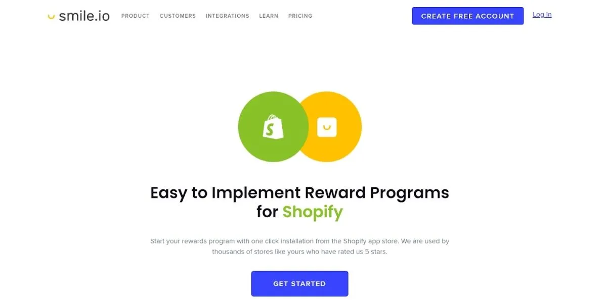 Smile.io loyalty Shopify