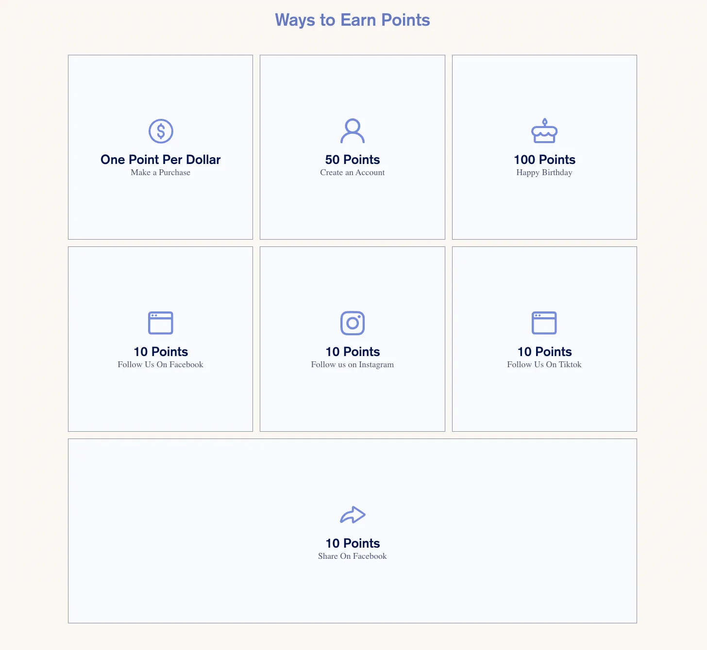 Creative ways to earn loyalty rewards example from OWYN as a customer retention tool