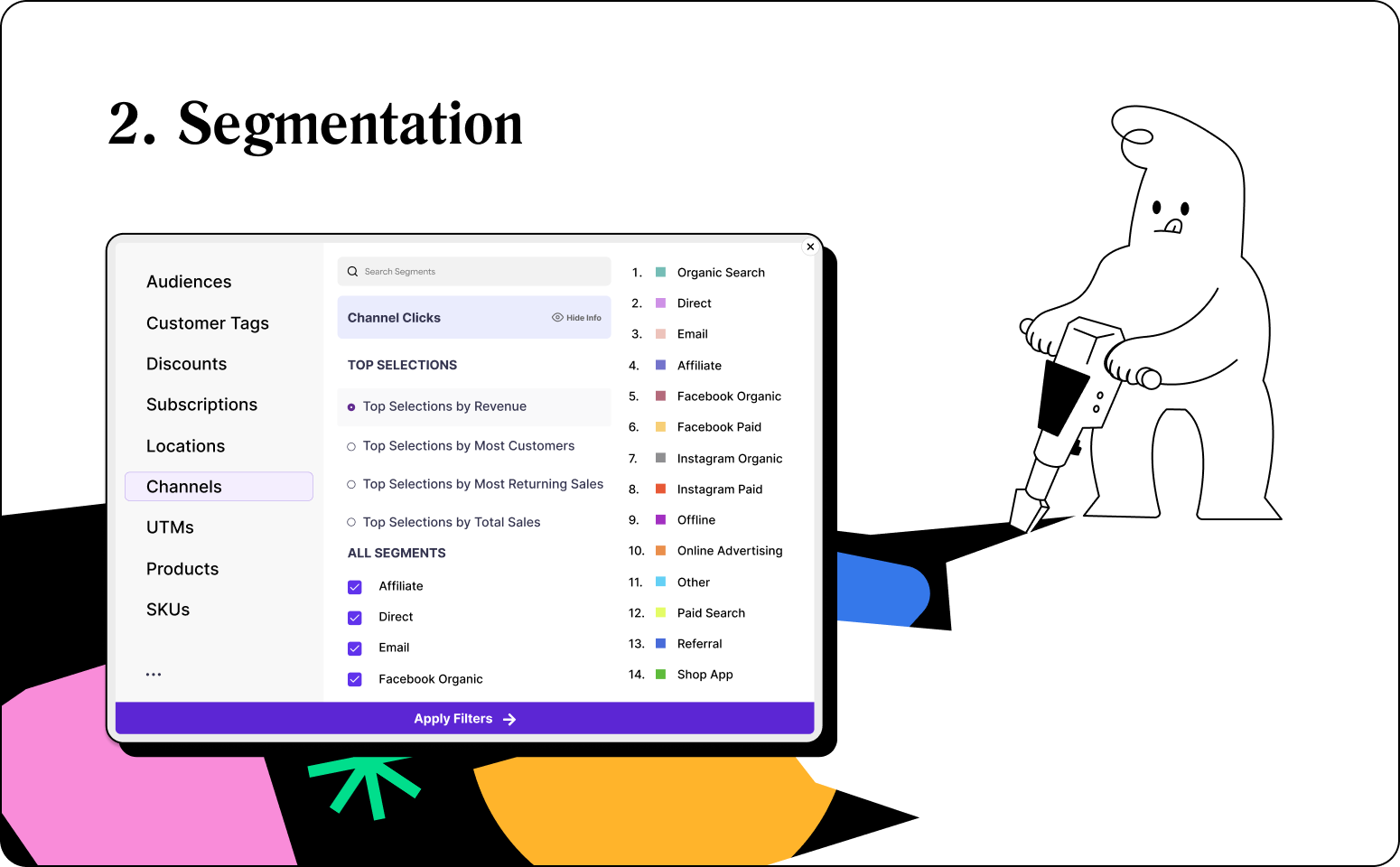 Ecommerce data segmentation