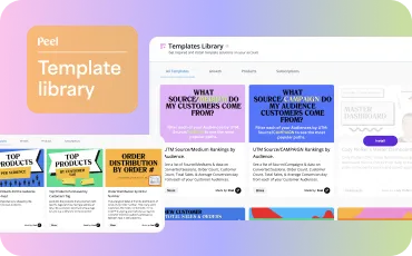 Explore Peel's new templates library feature, providing pre-built reports, audiences, and dashboards to offer unique insights into your ecommerce data.