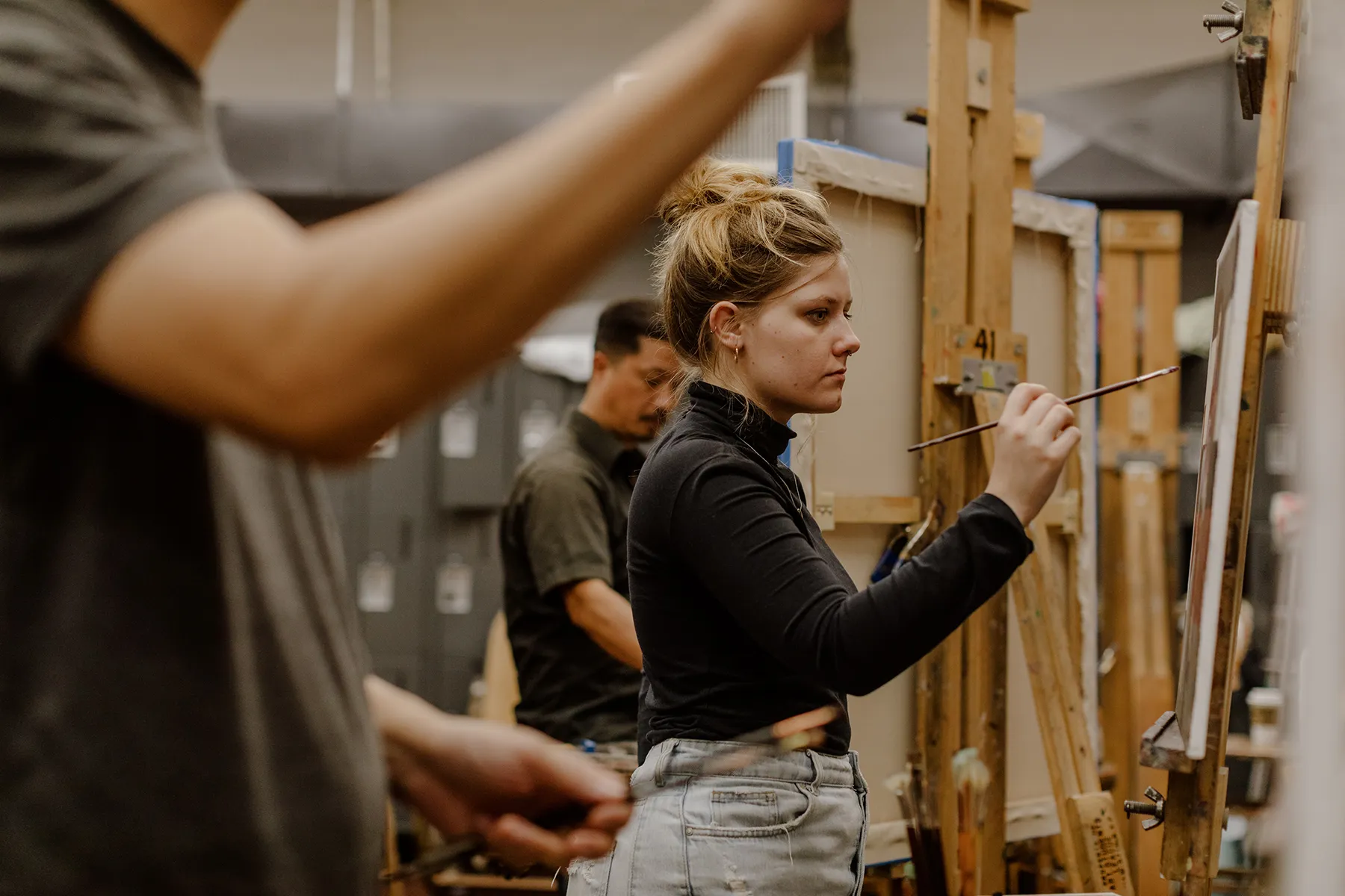 a person working on a piece of wood