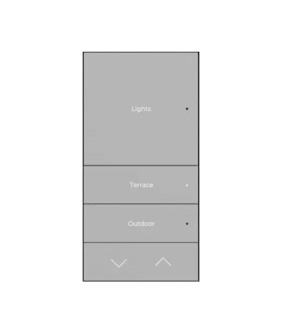 Control4 Lux Stone Grey buttoncolor