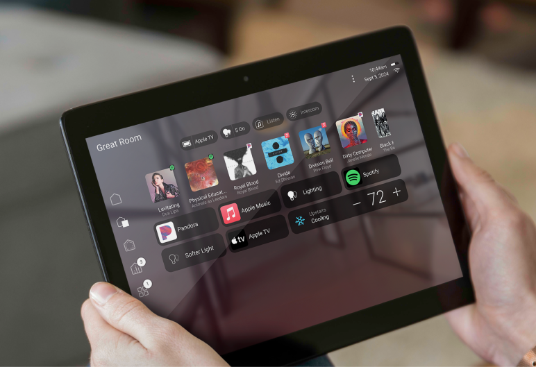X4 dashboard on a tablet