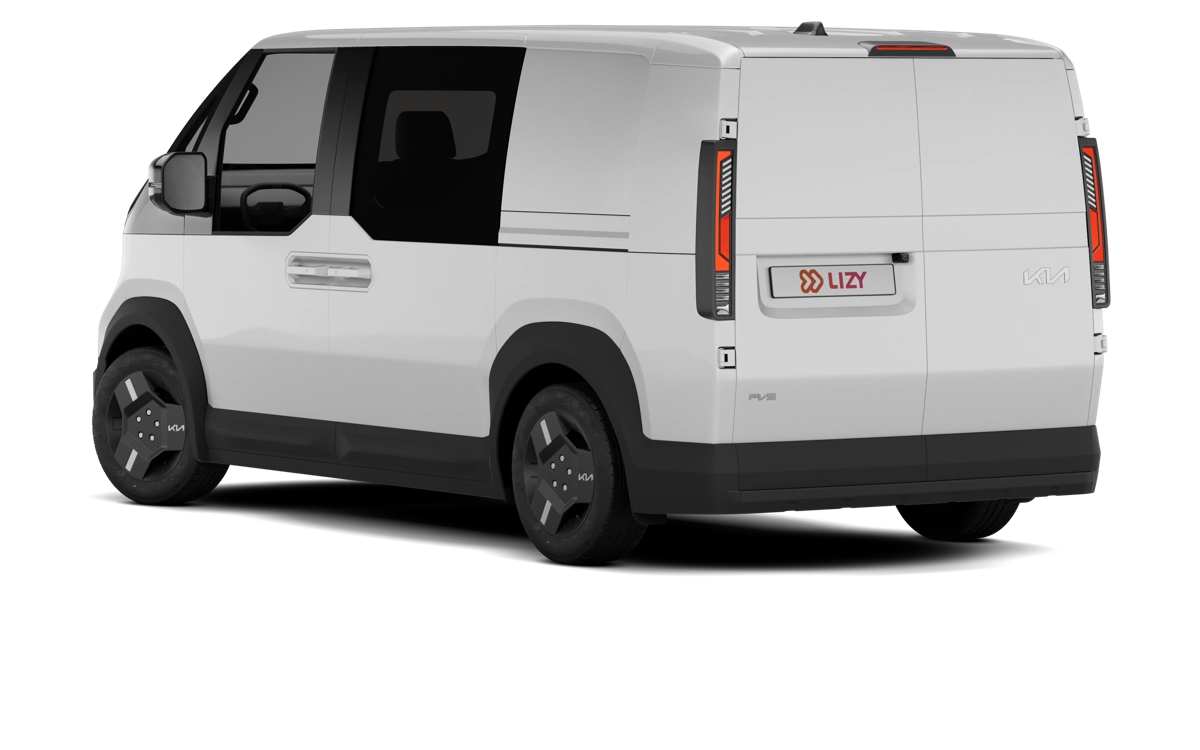 Kia PV5 vue trois quarts arrière