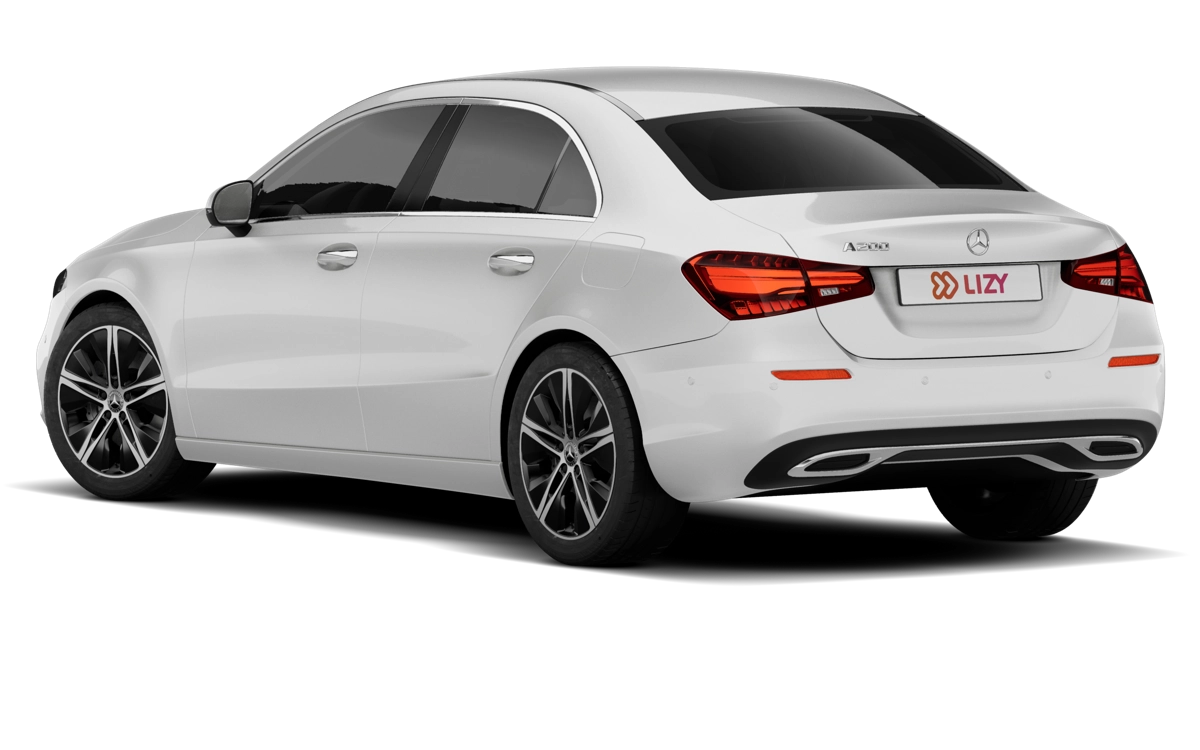 Mercedes A vue trois quarts arrière