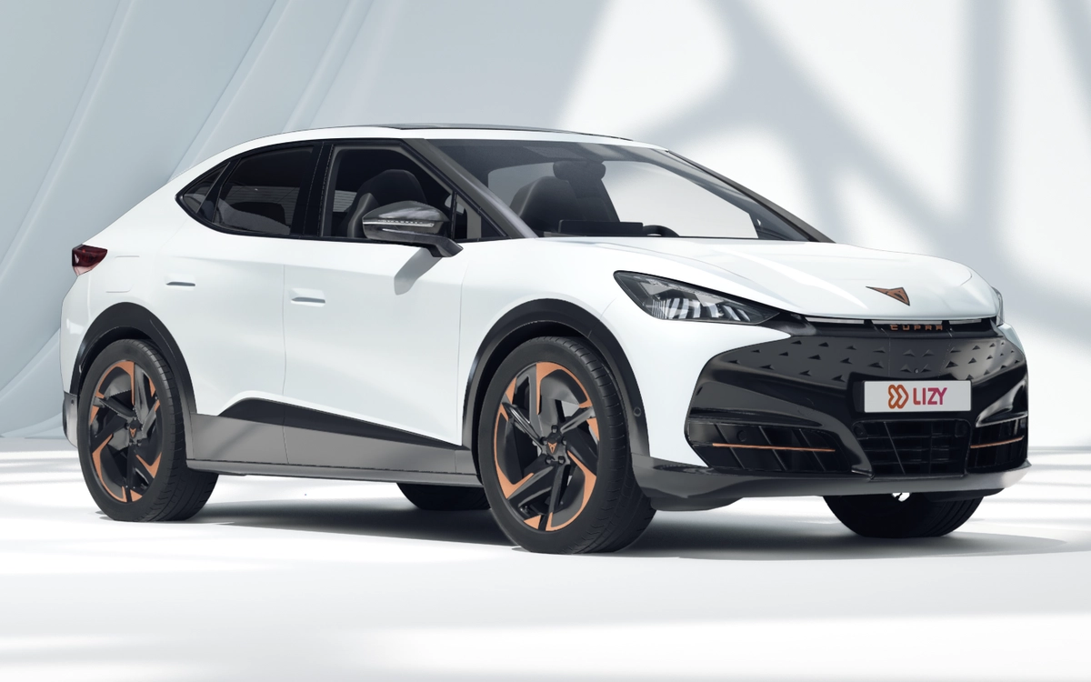 Cupra Tavascan vue trois quarts avant