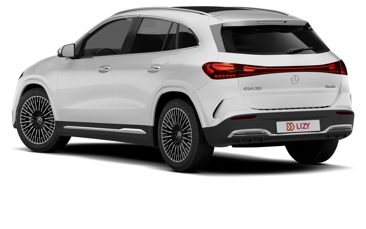 Mercedes EQA vue trois quarts arrière