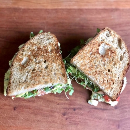 Green Goddess Egg Salad Sandwich