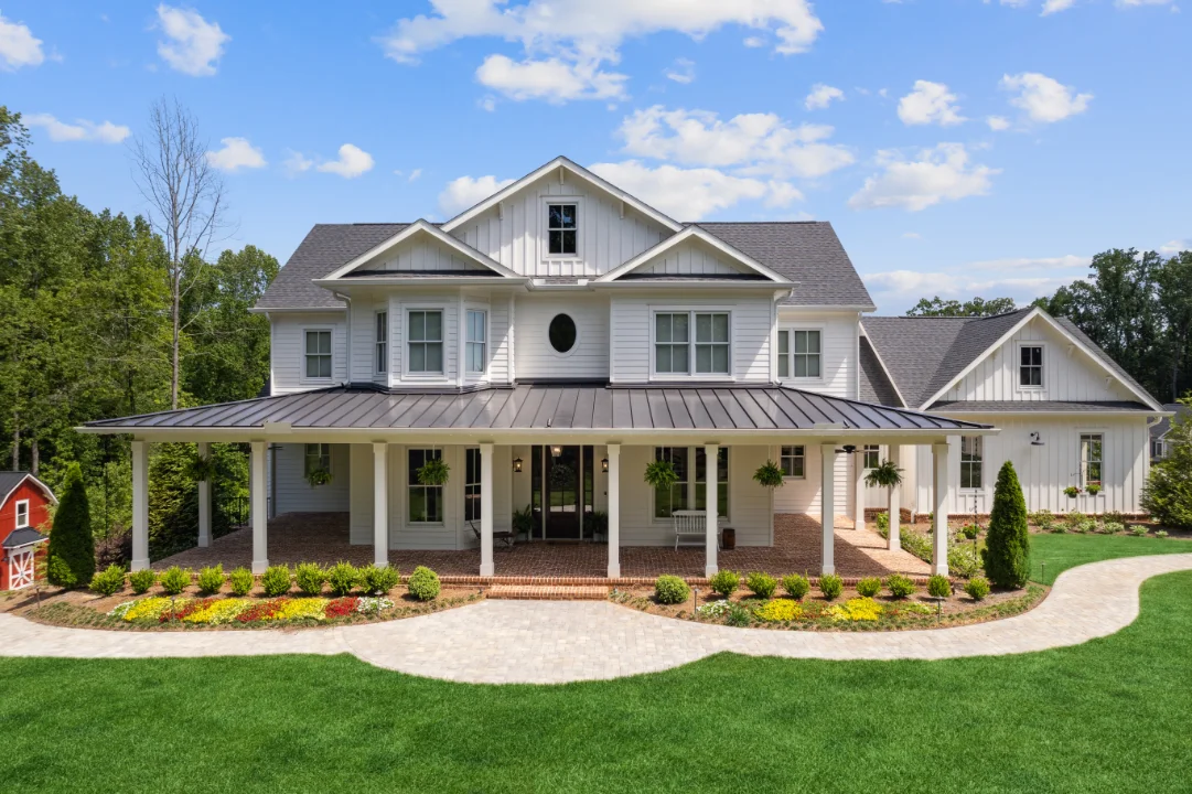 Custom Farmhouse on Lake Lanier built by Ensign Luxury Homes