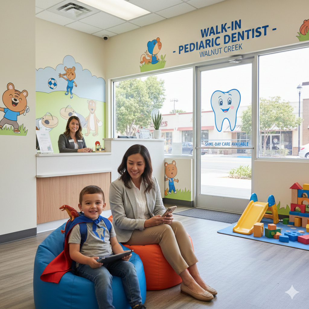 Walk-In Pediatric Dentist in Walnut Creek: When Same-Day Care Matters