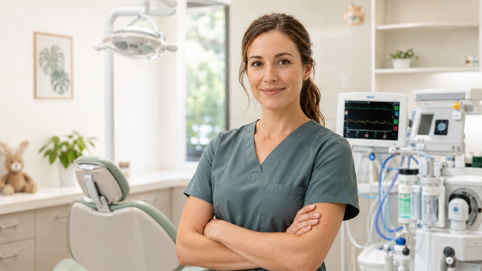 Pediatric dentist with an anesthesiologist in Walnut Creek
