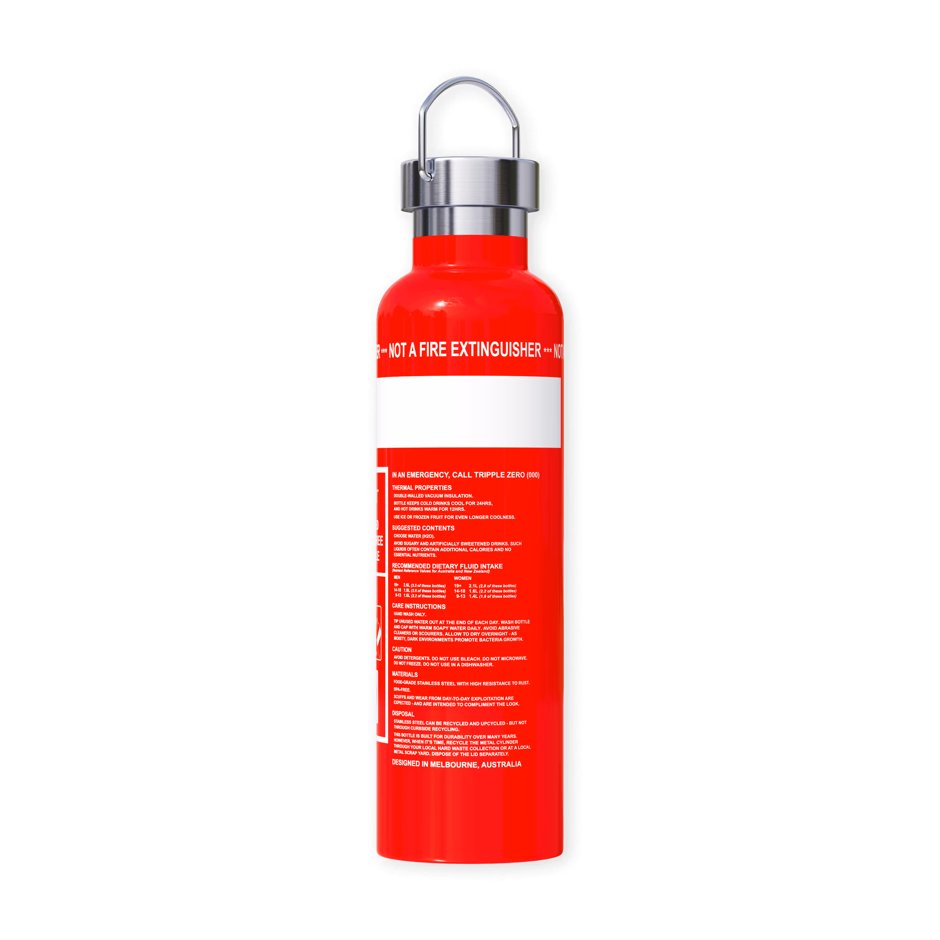 Side view of the bottle