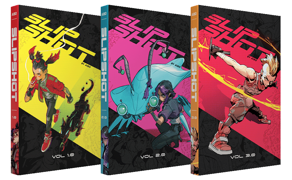 Volumes 1,2, and 3 lined up