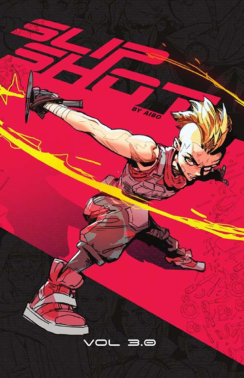 Cover of novel depicting character walking forward